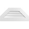 Ekena Millwork Octagonal Top Surface Mount PVC Gable Vent w/ 3-1/2"W x 1"P Standard Frame, 30"W x 14"H GVPOT30X1401SN - alternate 1